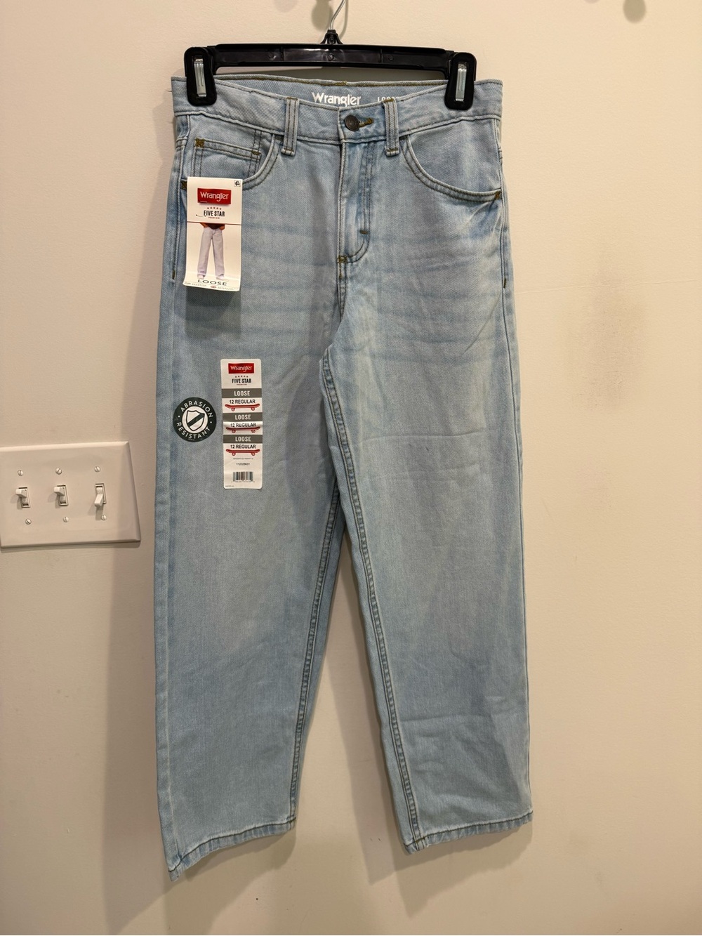 Wrangler Boys Light Blue Loose Fit Jeans